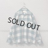Sears - 70's Ombre Check Open Collar Shirt