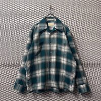 Sears - 70's Ombre Check Open Collar Shirt