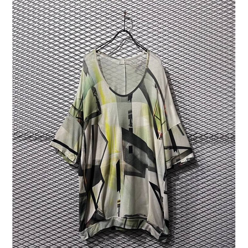 画像1: ohta - Geometric Print Over Tops