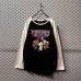 画像1: HYSTERIC GLAMOUR - Nude Girl Raglan Tee (Black) (1)