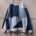 画像3: ANREALAGE - Denim Patchwork Switching Sweat