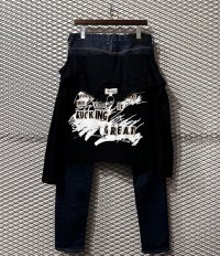 KIDILL × EDWIN - L/S Tee Docking Denim Pants