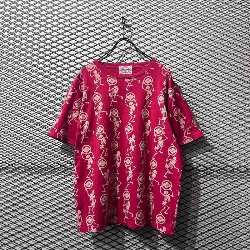 画像1: EVISU - "Bon Odori" Skull Tee