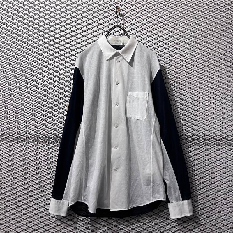 画像1: Yohji Yamamoto - Mesh Switching Shirt