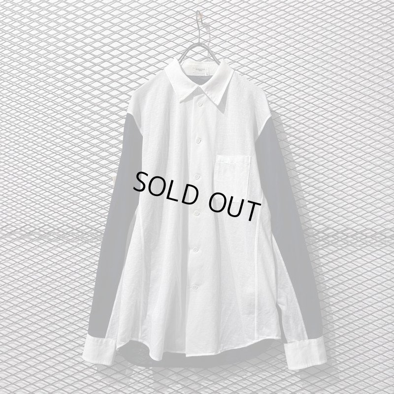 画像1: Yohji Yamamoto - Mesh Switching Shirt