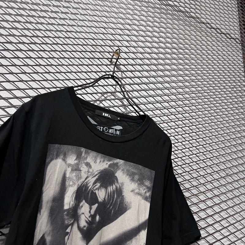 画像2: HYSTERIC GLAMOUR - "Kurt Cobain" Photo Tee (Black)