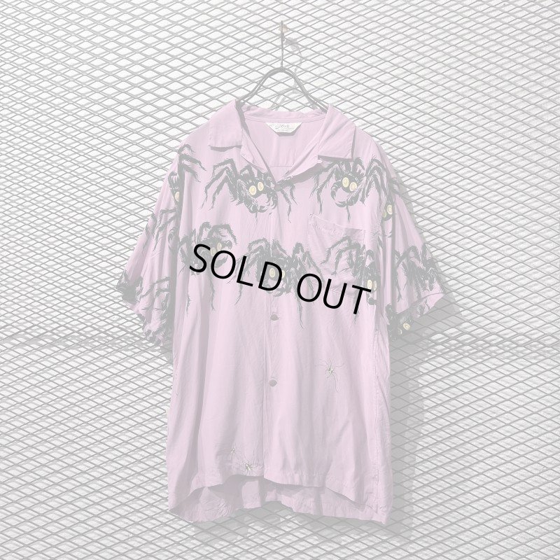 画像1: STAR OF HOLLYWOOD - "Tarantula" Open Collar Shirt
