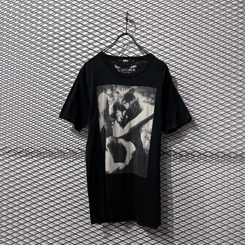 画像1: HYSTERIC GLAMOUR - "Kurt Cobain" Photo Tee (Black)