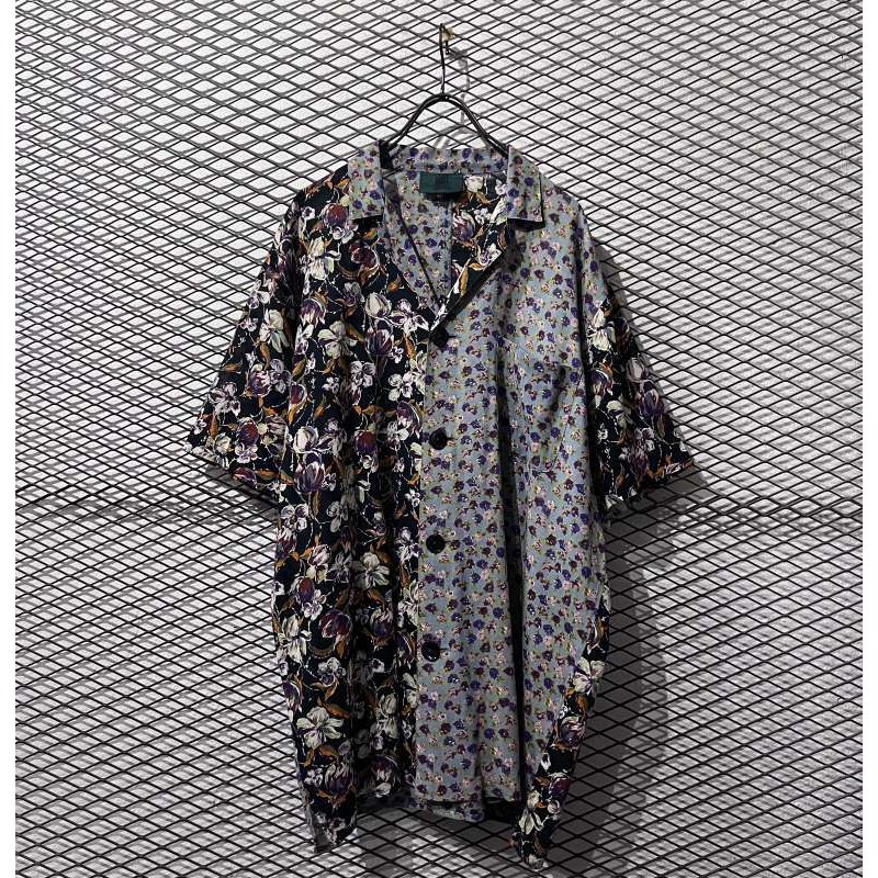 画像1: Jean Paul Gaultier - Flower Switching Open Collar Shirt