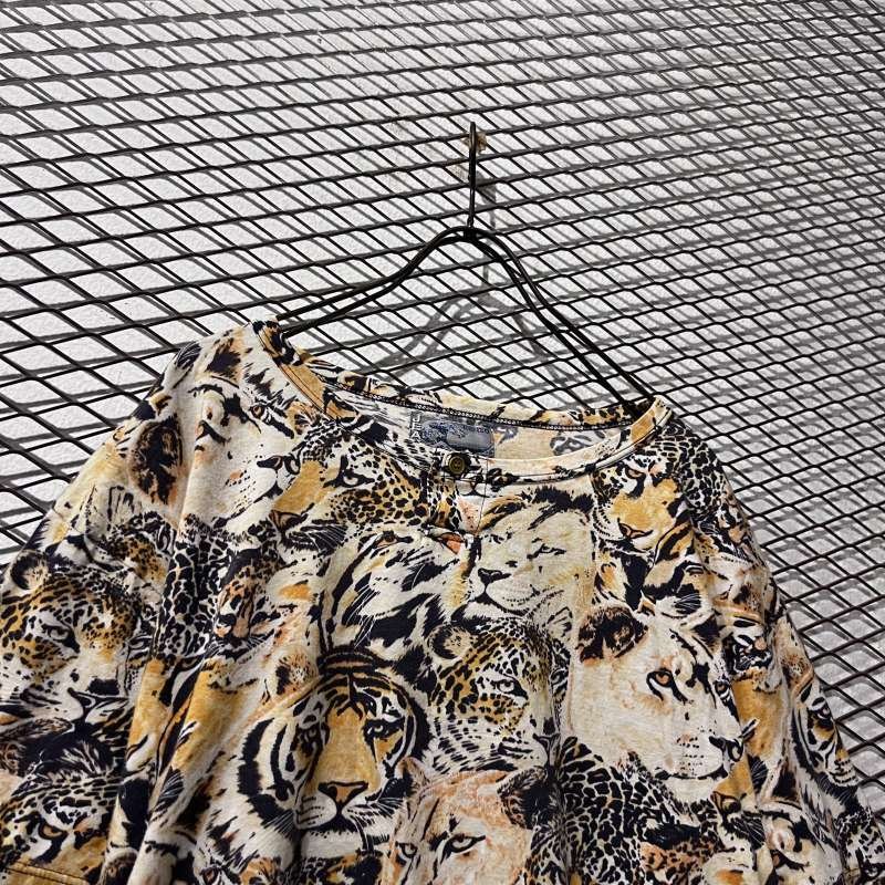 画像2: KENZO - 90's Tiger Print Henley Neck Tee