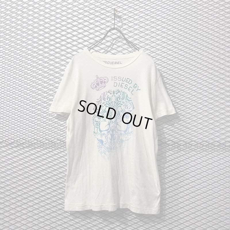 画像1: DIESEL - Tribal Skull Tee