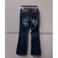 GRASS HOPPER - Butterfly Flared Denim Pants