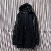 DIESEL - Leather Switching Long Hoodie