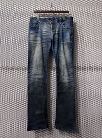 TORNADO MART - Flare Denim Pants (Mud Finish)