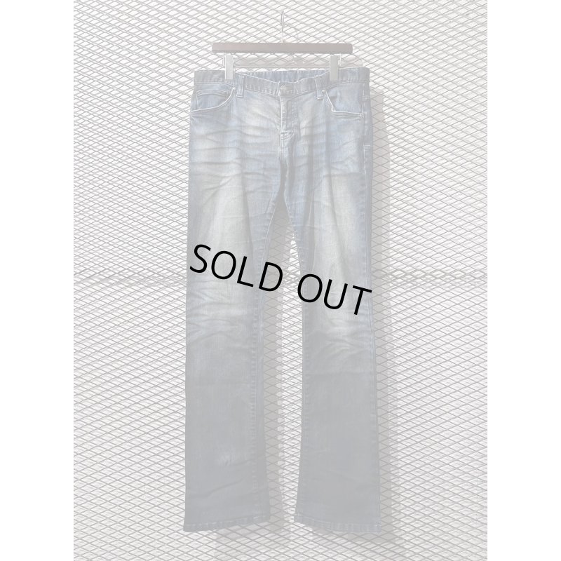 画像1: TORNADO MART - Flare Denim Pants (Mud Finish)