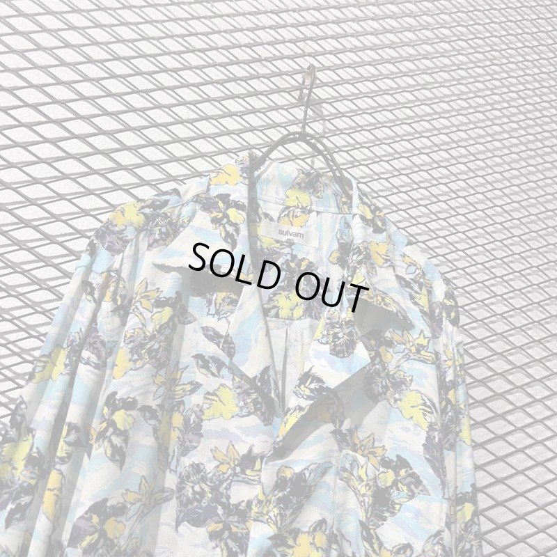 画像2: Sulvam - L/S Rayon Aloha Shirt