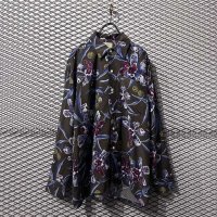 Used - Flower Pattern Rayon Shirt