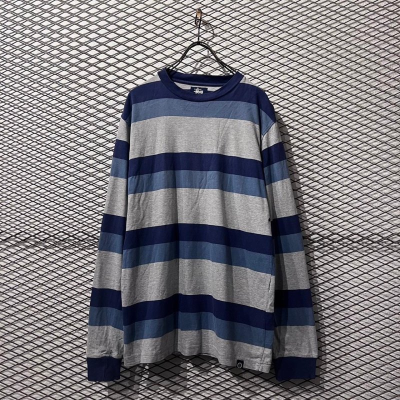 画像1: STUSSY - 90's Border L/S Tee