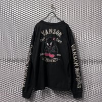 VANSON - "Tweety Bird" Embroidery L/S Tee (Black)