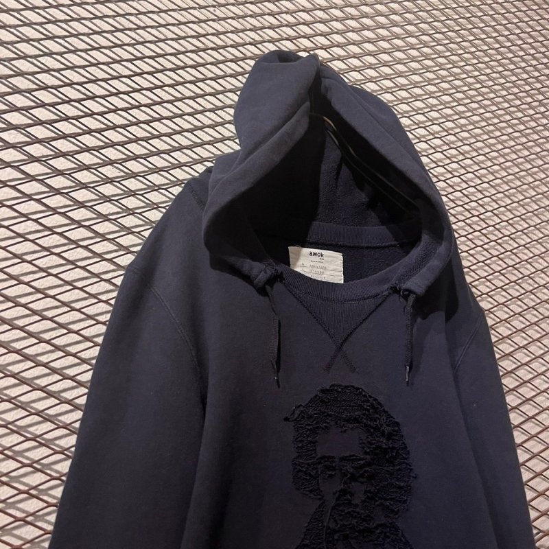 画像2: amok - "Beethoven" Distressed Hoodie