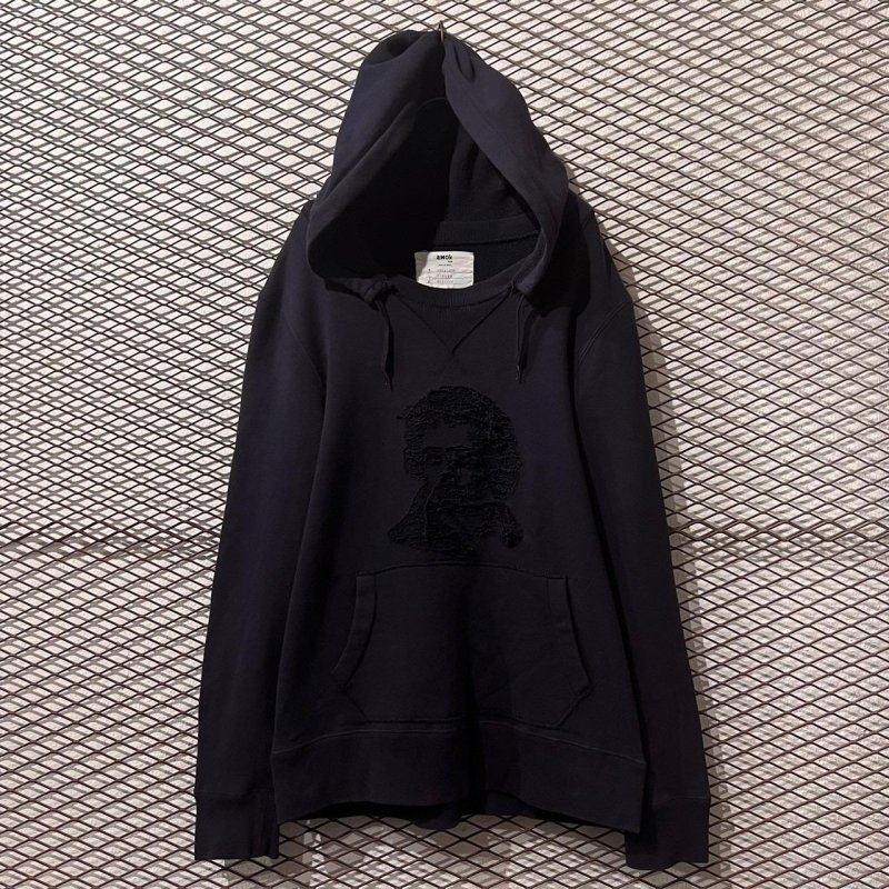 画像1: amok - "Beethoven" Distressed Hoodie