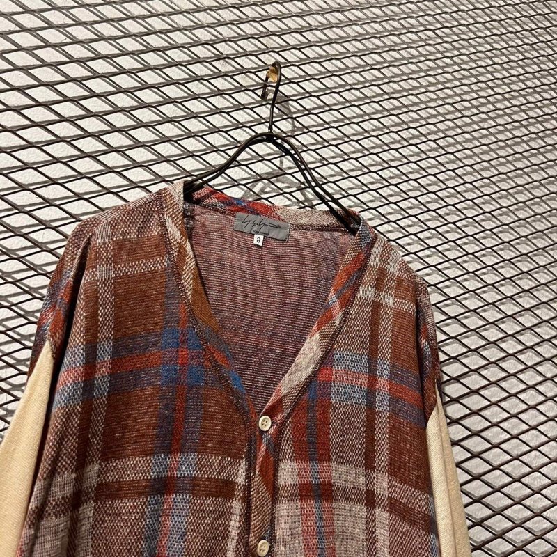 画像2: Yohji Yamamoto POUR HOMME - 90's Check Switching Linen Jacket