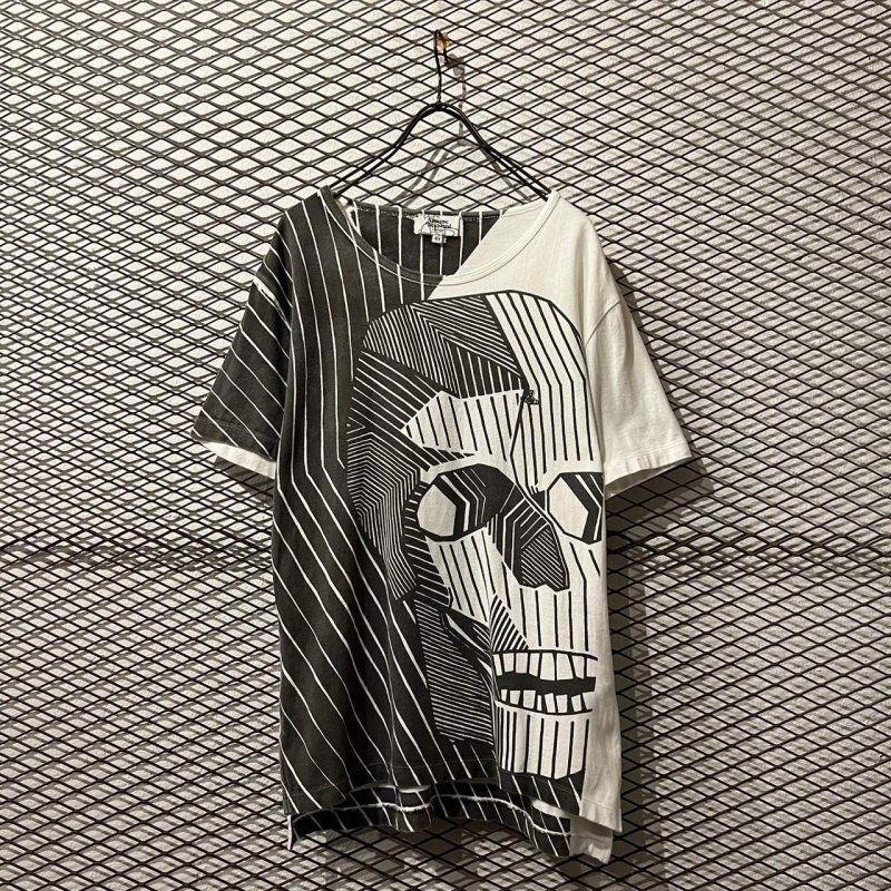 画像1: Vivienne Westwood MAN - Orb Embroidery Art Skull Tee