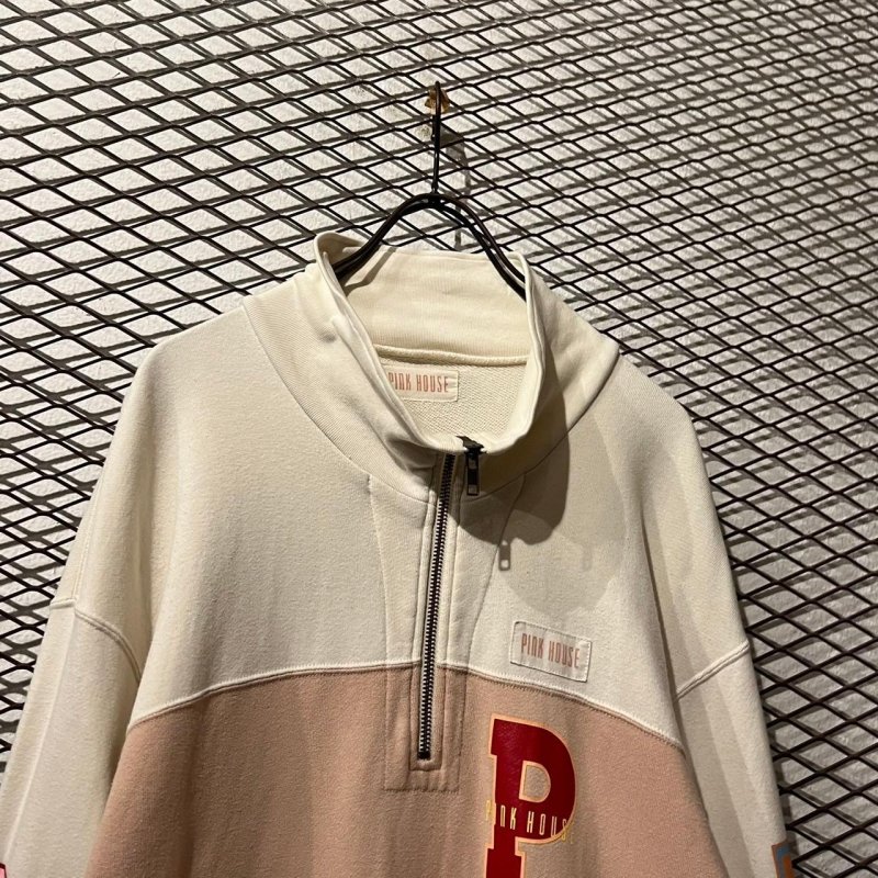 画像2: PINK HOUSE - "P" Half-zip Sweat