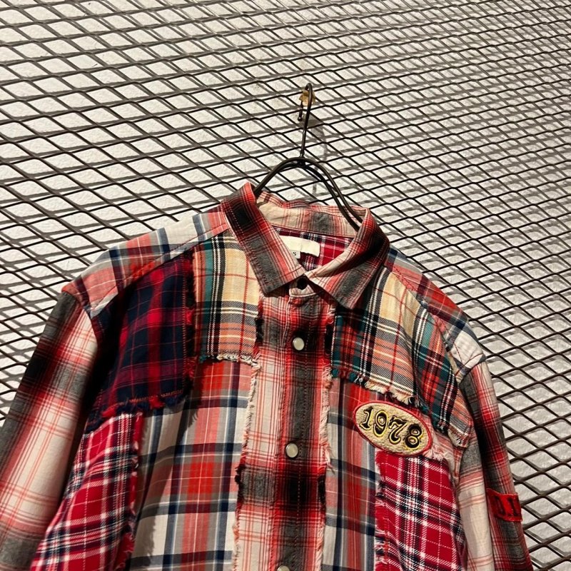 画像2: DIESEL - Crazy Pattern Patchwork Check Shirt