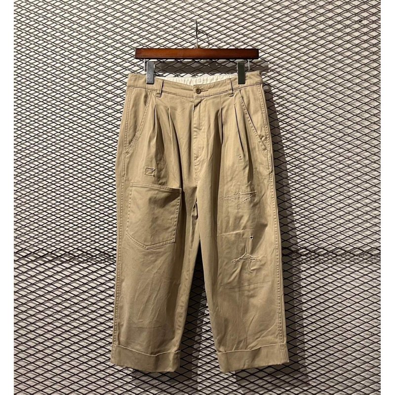 画像1: HYSTERIC GLAMOUR - Repair Design Chino Pants