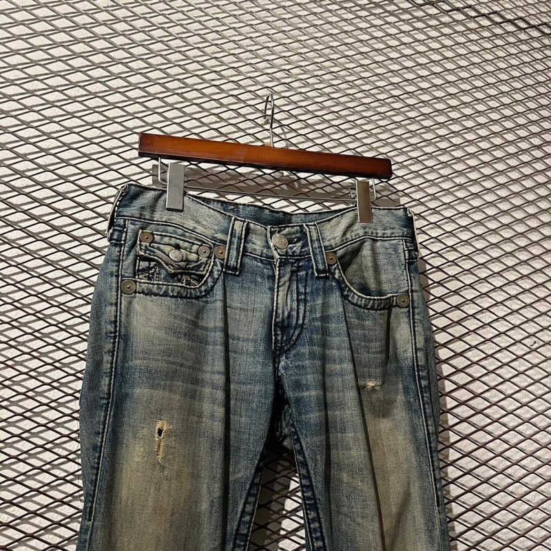 画像2: TRUE RELIGION - Damaged Flare Denim Pants