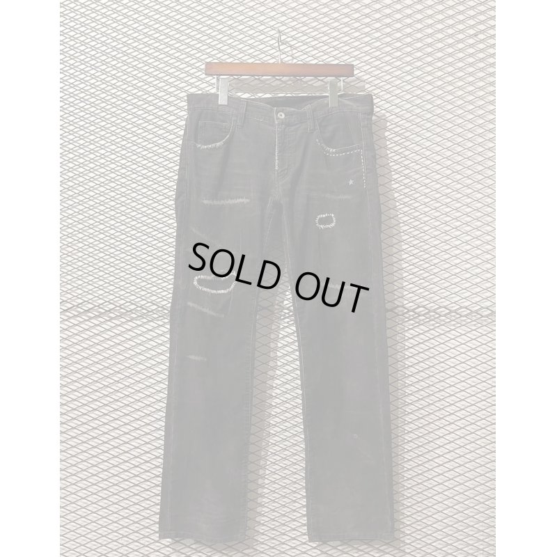 画像1: NEIGHBORHOOD - Damaged & Repaired Corduroy Pants