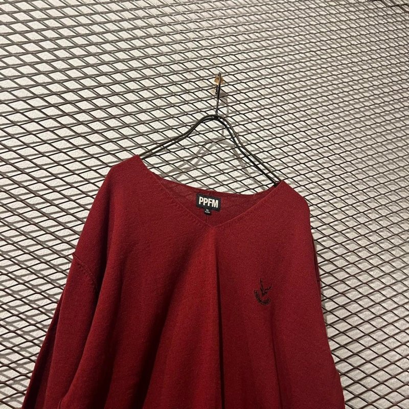 画像2: PPFM - Inside-out V-neck Knit