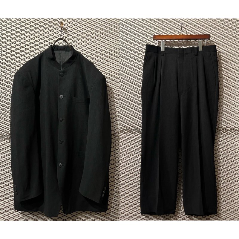 画像1: Surend - Wrinkled Long Jacket Setup