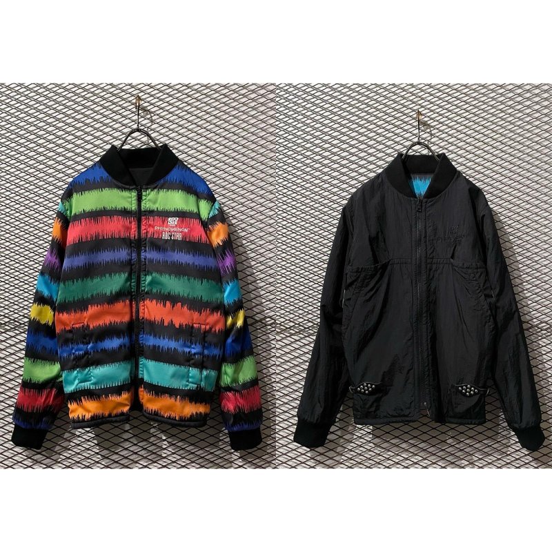 画像1: PHENOMENON × ROCSTAR × REVOLVER - Reversible MA-1 Jacket