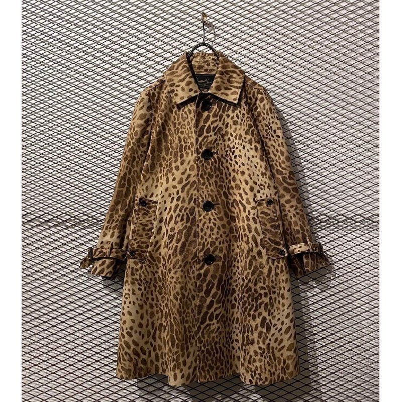 画像1: HYSTERIC GLAMOUR - Fake Suede Leopard Staincollar Coat