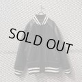 BAL - Leather Switching Embroidered Stadium Jacket