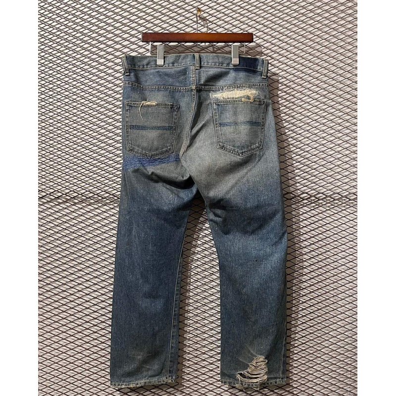 画像4: Whiz Limited - Damaged & Repaired Denim Pants