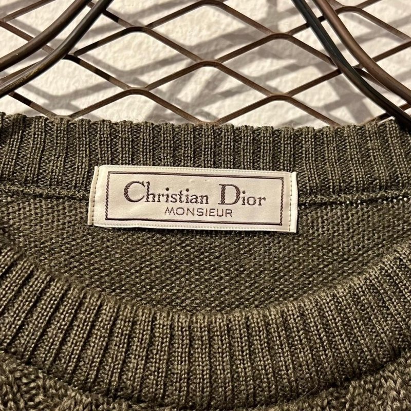 画像4: Christian Dior - 90's Switching Cable knit