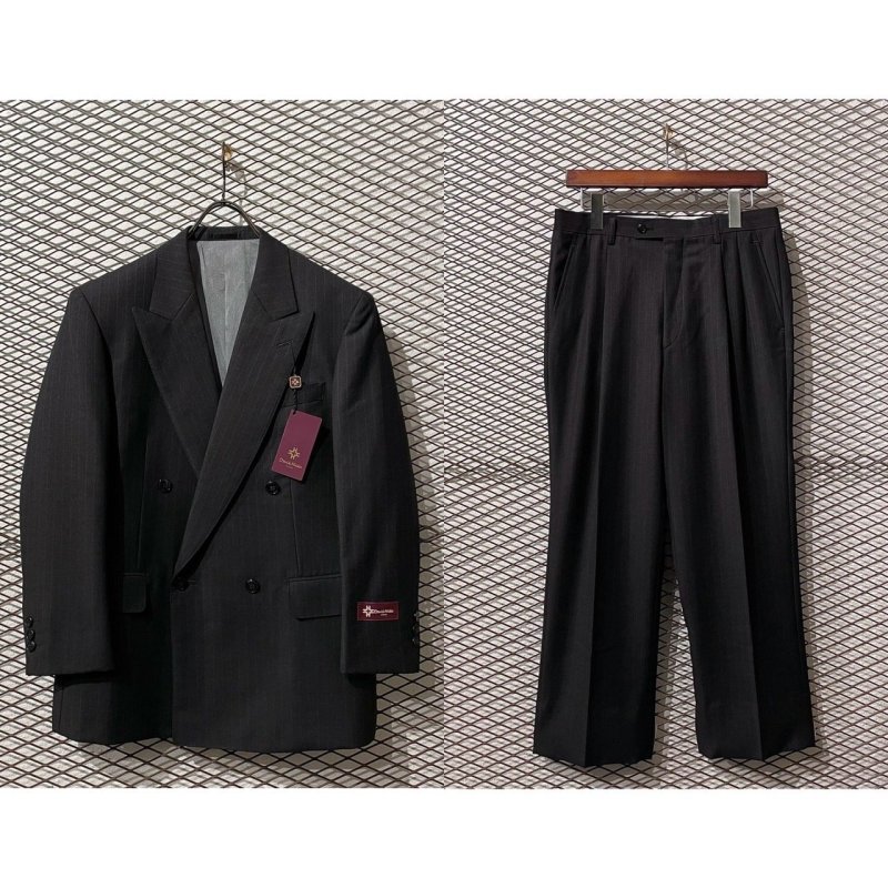 画像1: David Hicks - Stripe 4B Double Tailored Setup