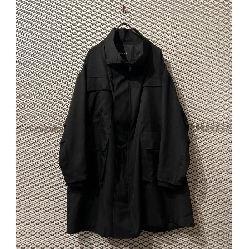 画像1: gomme - High Neck Wide Coat