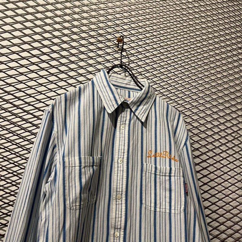 画像2: Let it Ride - Embroidery Striped Shirt