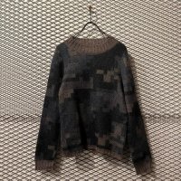 Beauty : beast - Digital Camouflage Mohair Blend Knit