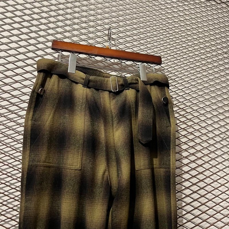 画像2: PHINGERIN - Ombre Check Bondage Pants