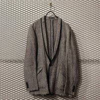 HELMUT LANG - Herringbone Shawl Collar Jacket 