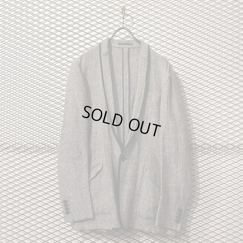 画像1: HELMUT LANG - Herringbone Shawl Collar Jacket