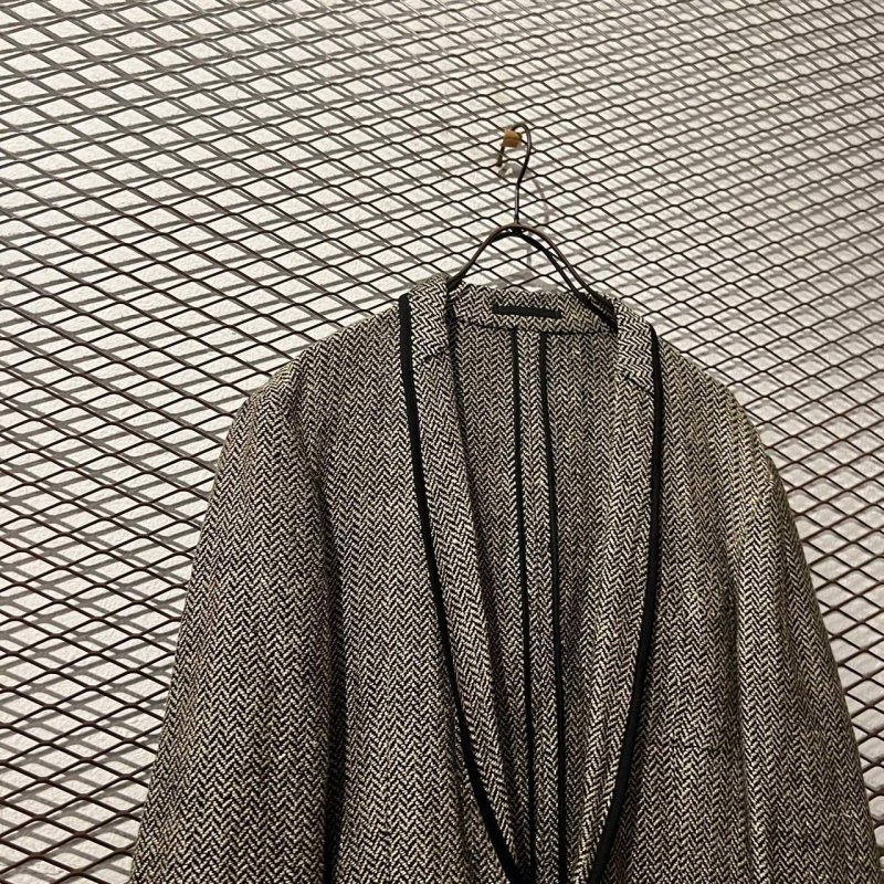 画像2: HELMUT LANG - Herringbone Shawl Collar Jacket 