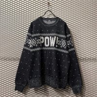 HYSTERIC GLAMOUR - "POW" Nordic Knit