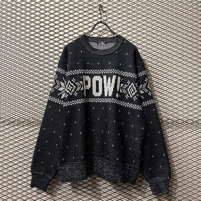 画像1: HYSTERIC GLAMOUR - "POW" Nordic Knit