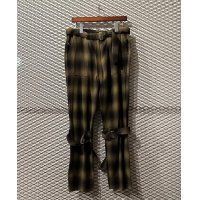 PHINGERIN - Ombre Check Bondage Pants